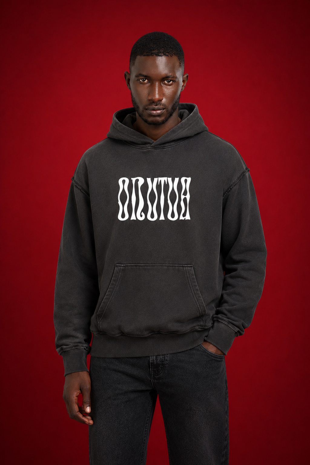 OKUTUA Hoodie — Wave Black
