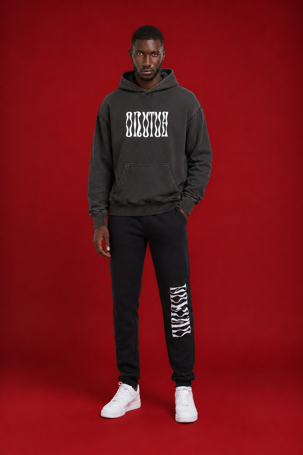 OKUTUA Hoodie — Wave Black