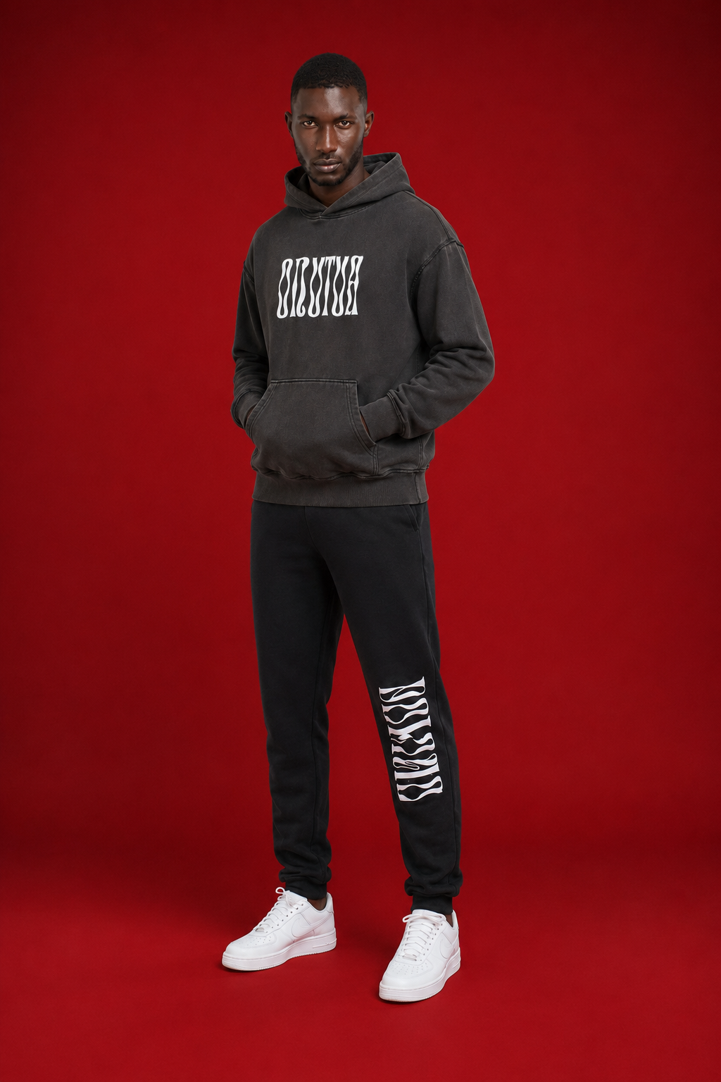 OKUTUA Hoodie — Wave Black