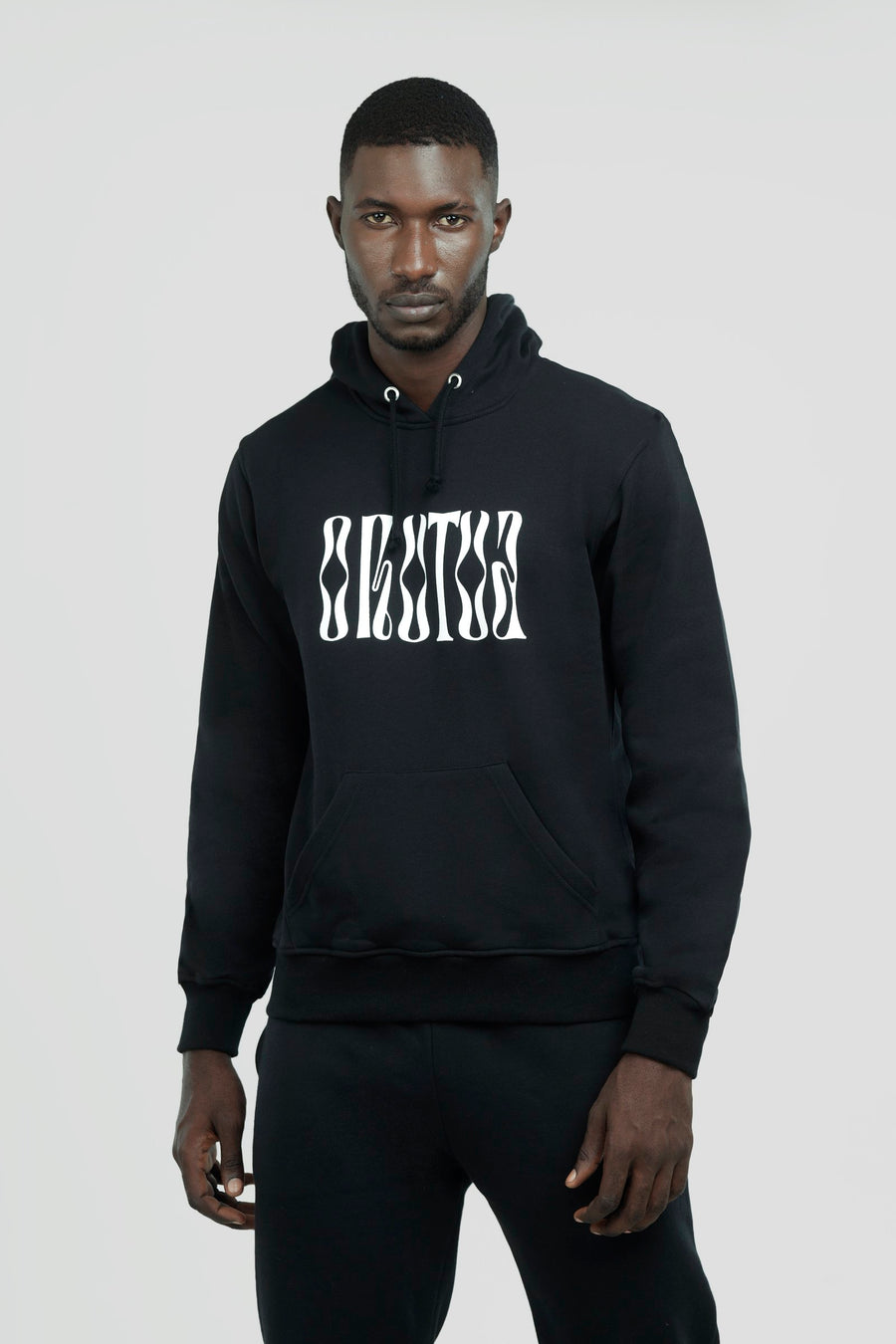 Wave Hoodie Black