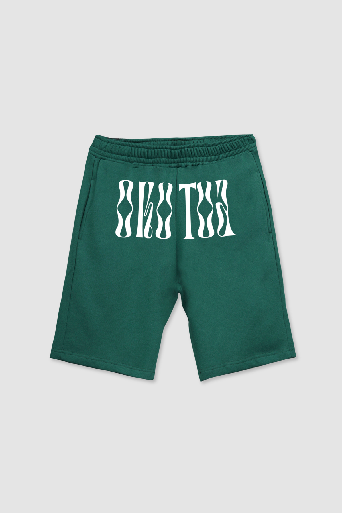 OKUTUA Sweatshorts — Dark Green Print